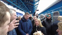Ucraina, Meloni arriva alla stazione di Kiev