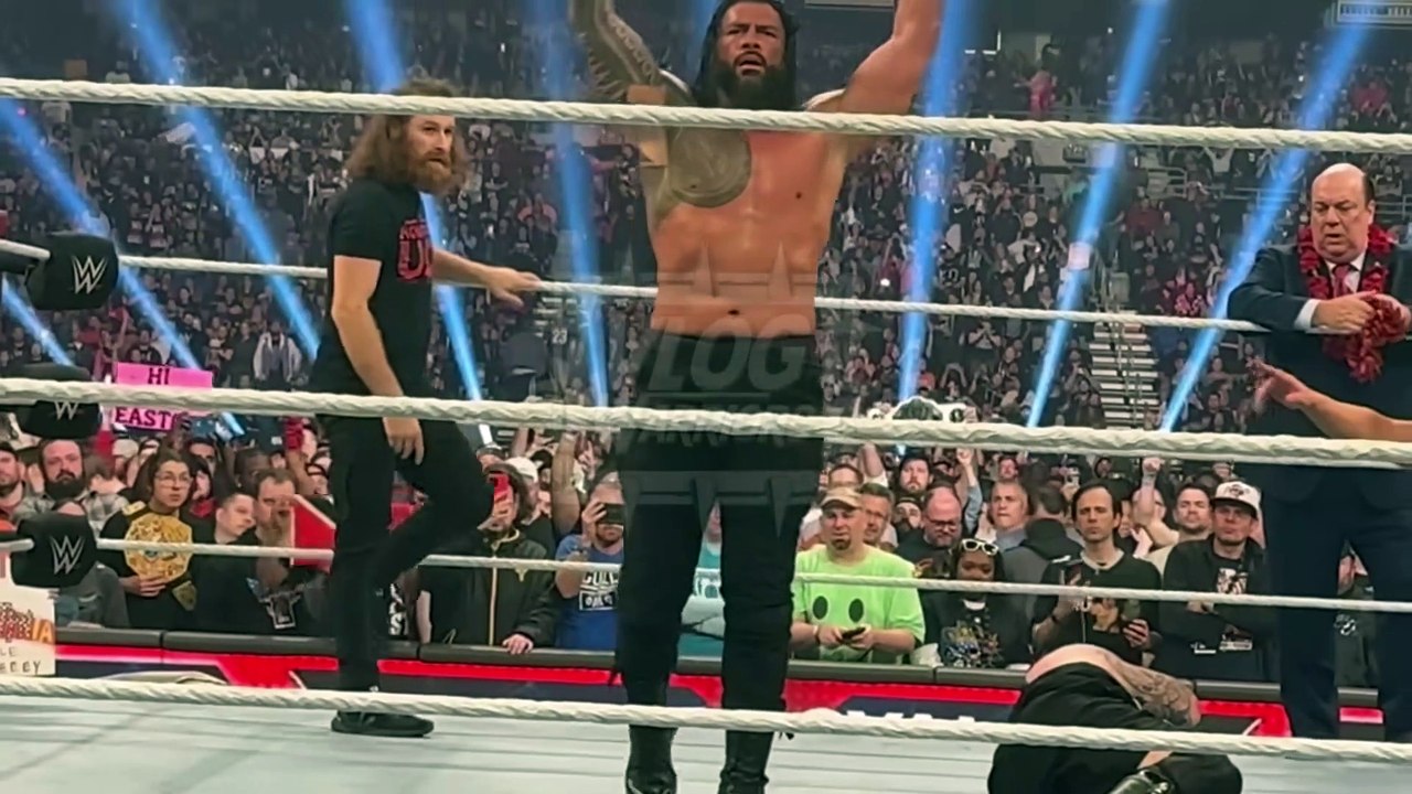 The Bloodline smash Kevin Owens and Sami Zayn Off Air after Royal Rumble