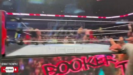 Booker T returns for the royal rumble, Eliminated by Gunther