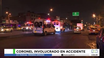 Investigan a coronel que se movilizaba en la camioneta que atropelló y mató a trabajador del IDU
