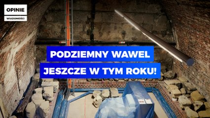 Podziemny Wawel jeszcze w tym roku!