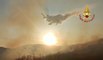 Roccasicura (IS) - Incendio boschivo, Canadair in azione (21.02.23)