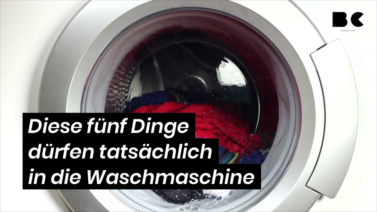 Diese fünf Dinge dürfen tatsächlich in die Waschmaschine