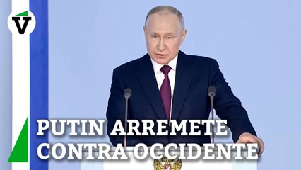 Putin acusa a Occidente de empezar la guerra en Ucrania  y querer acabar con Rusia "para siempre"