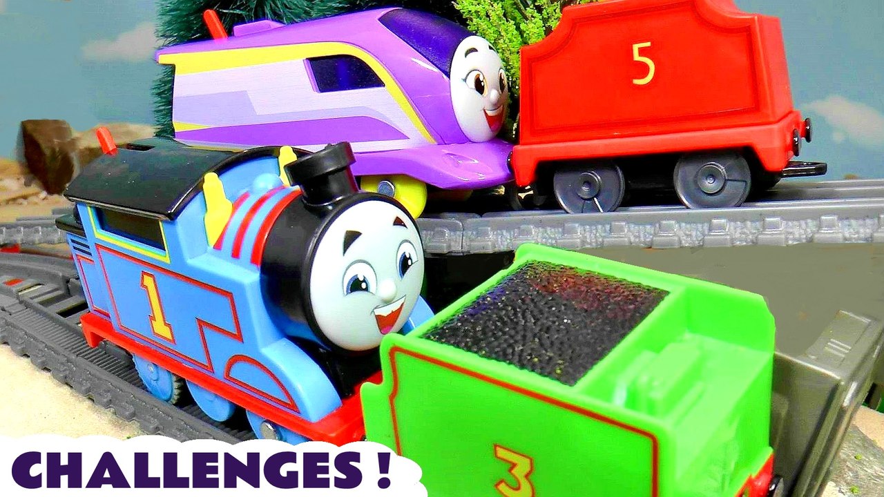 Toy Train STORIES with Thomas Trains and Tenders - Challenges
