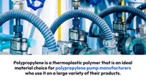 2 Reasons Why Polypropylene Pumps are the Perfect Fit for You