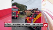 Bombeiros de Apucarana combatem incêndio em casa do 'Ponta Grossa'