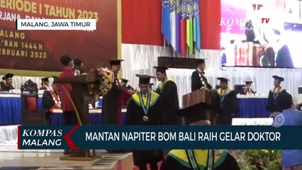Ali Fauzi, Mantan Napiter Bom Bali Raih Gelar Doktor