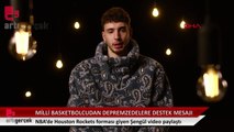 Houston Rockets forması giyen Alperen Şengün'den depremzedelere destek mesajı