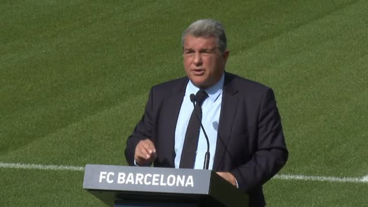 Laporta denuncia la "fobia" de Tebas hacia el Barça y dice que no le dará el gusto de dimitir