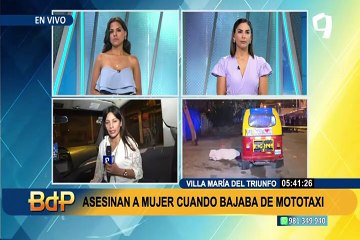 VMT: asesinan a mujer de siete disparos en la puerta de su vivienda