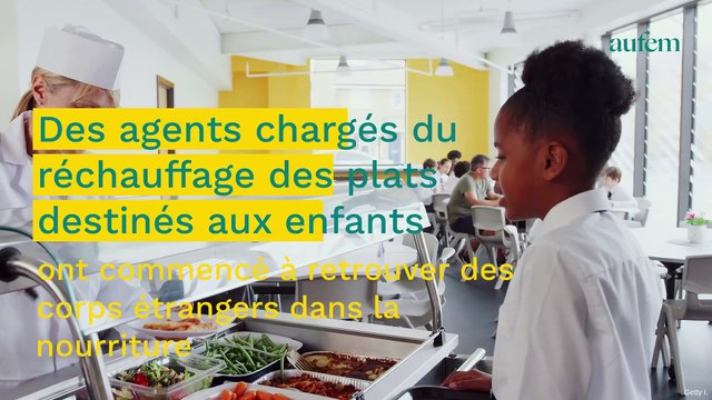 Cantines scolaires : mégots, verre, plastique…les plats destinés aux enfants “sabotés”