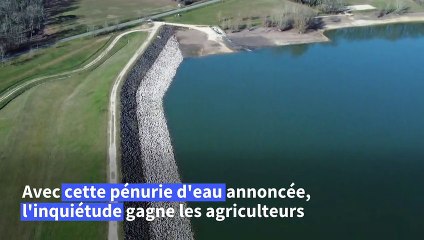 Dans une vallée agricole de l'Aquitaine, de précieuses retenues en manque d'eau