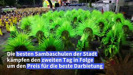 Karneval in Rio: Schaulaufen der Samba-Schulen