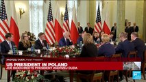 REPLAY: US President Joe Biden meets Polish President Andrzej Duda