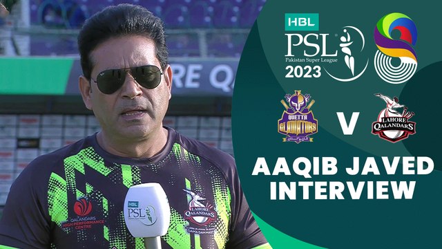 Aaqib Javed Interview | Quetta Gladiators vs Lahore Qalandars | Match 10 | HBL PSL 8 | MI2T