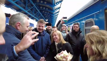 رئيسة الحكومة الإيطالية تصل إلى كييف