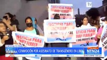 Conmoción en Perú por asesinato de una mujer transgénero en el centro de Lima