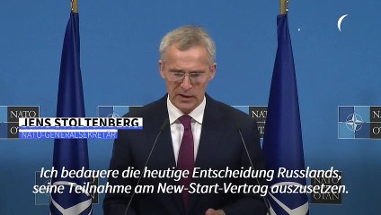 Atomwaffenvertrag: Nato und EU verurteilen Russlands ausgesetzte Teilnahme