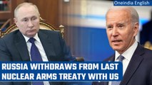 Vladimir Putin withdraws Russia from participation in nuclaer treaty with US | Biden | Oneindia News