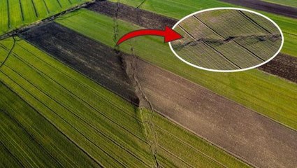 Kahramanmaraş'ta kilometrelerce uzanan fay hattı havadan görüntülendi