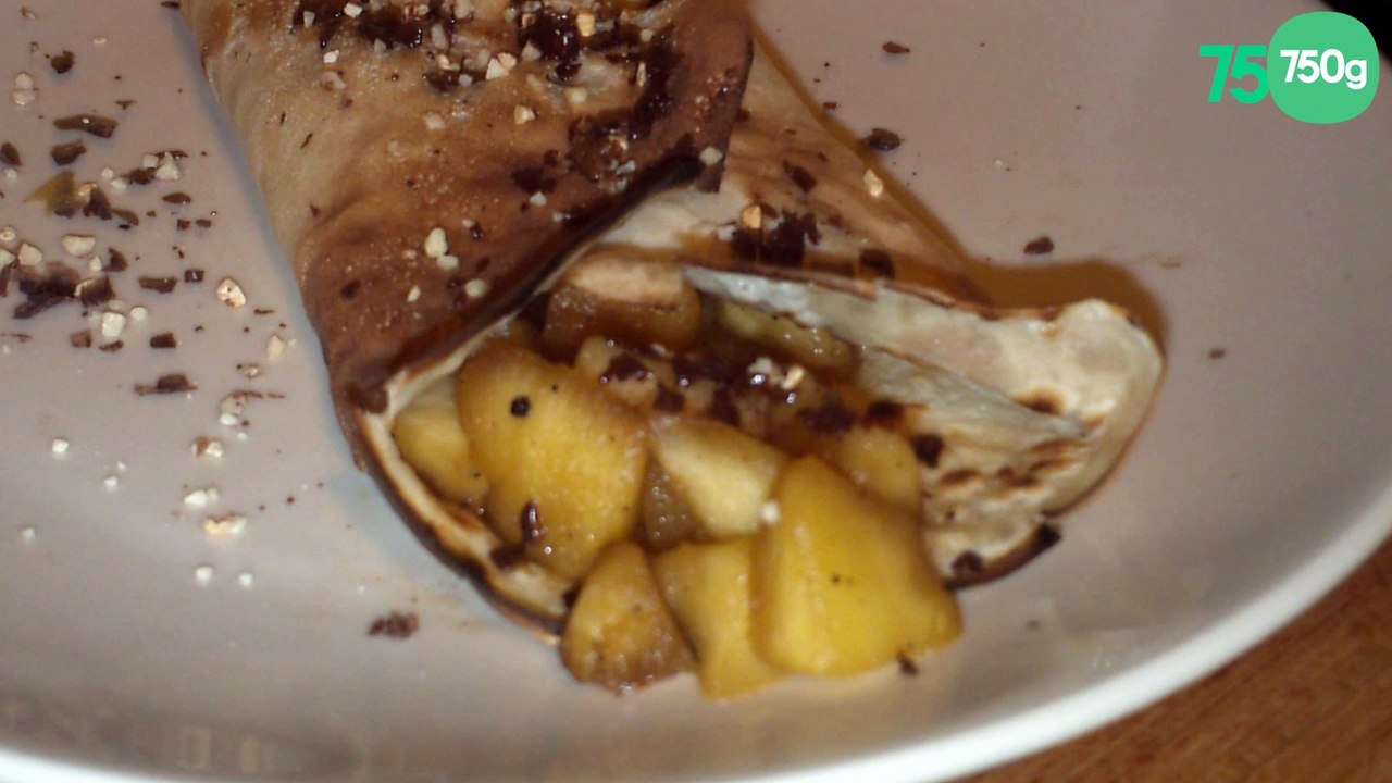 Crêpes pommes chocolat