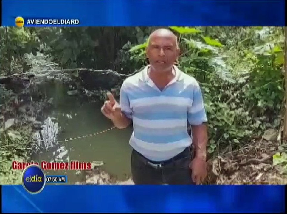 #ElDia / Denuncian desagüe de cañada en comunidad el Pontón, La Vega/ 21 febrero 2023