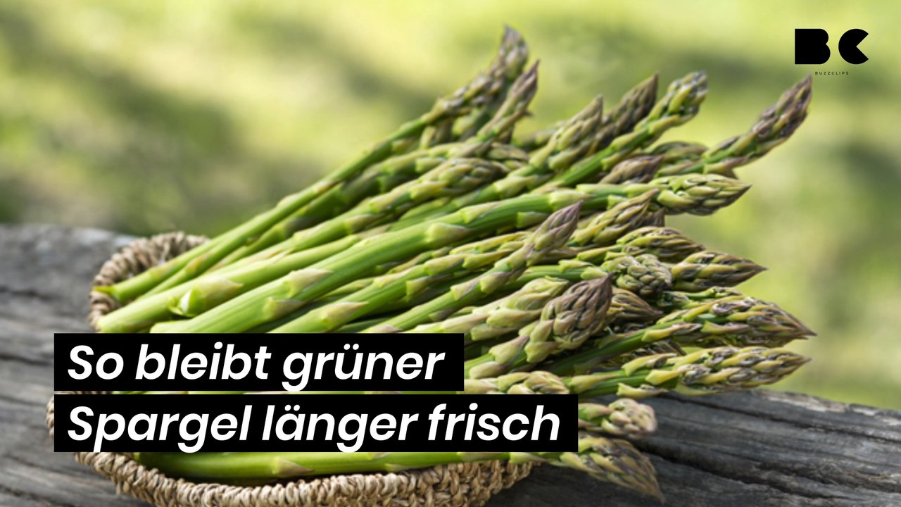 So bleibt grüner Spargel länger frisch