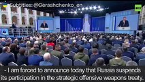Russia sospende Trattato Start, Lavrov e il discorso di Putin - Video