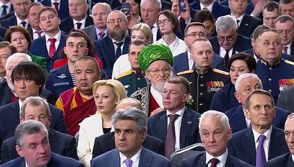 Putin rails against West in state-of-nation address