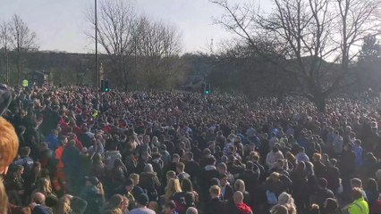Thousands take part in two-day Royal Shrovetide Football Match in Derbyshire