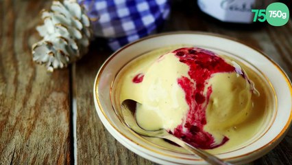 Parfait glacé à la Gelée de Cassis Bonne Maman