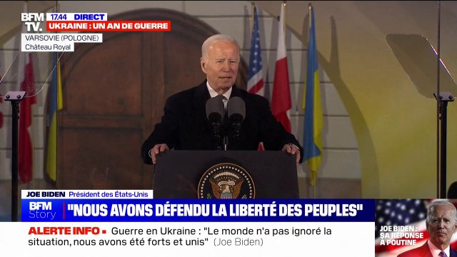 Joe Biden à propos de Poutine: Quand Poutine a demandé à ses chars d’envahir l’Ukraine, il pensait que nous ferions le dos rond, il avait tort