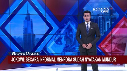Presiden Joko Widodo Sebut Zainudin Amali Secara Informal Sudah Mundur dari Menpora