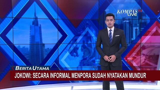 Presiden Joko Widodo Sebut Zainudin Amali Secara Informal Sudah Mundur dari Menpora