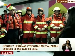 Fuerza de Tarea Humanitaria Simón Bolívar arriba al país tras ardua labor de rescate en Siria