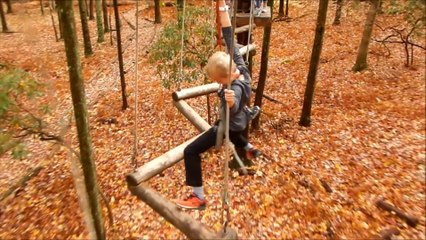 Zip line and Challenge Course - Cubscout Eric