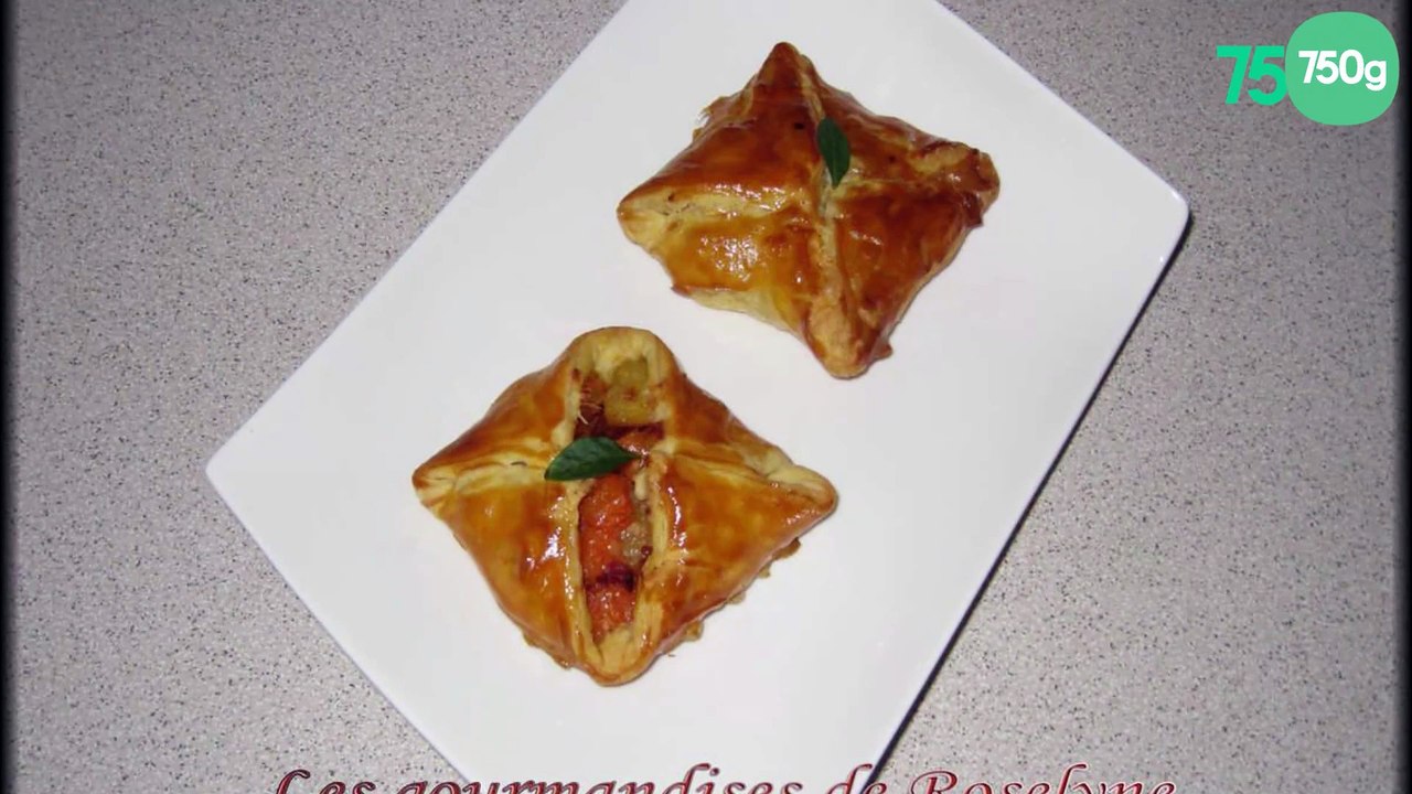 Feuilletés potiron / pommes de terre / lardons