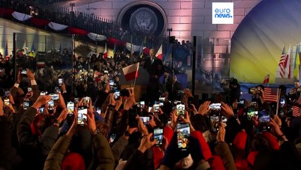 "Notre soutien à l'Ukraine ne faiblira pas", assure Joe Biden lors de sa visite en Pologne