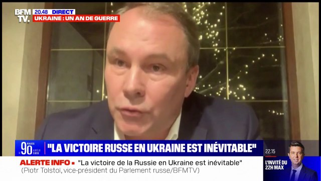 Piotr Tolstoï, vice-président de la Douma: La victoire de la Russie en Ukraine est inévitable