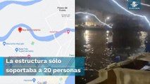 Cae puente colgante con 100 personas en pleno carnaval en Brasil