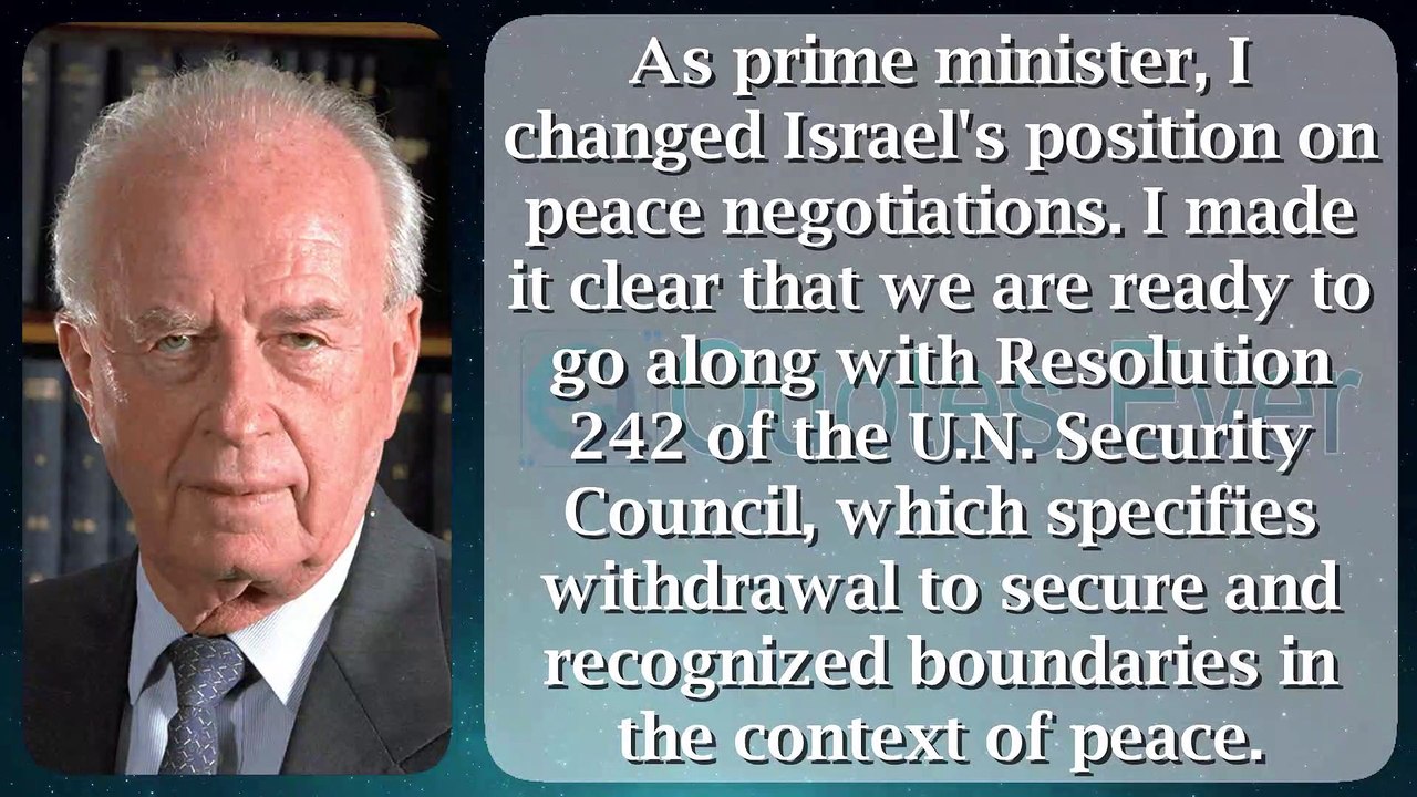 Yitzhak Rabin 43 #quotesaboutlife #quotesaboutlove #quoteschannel Quotes Ever
