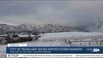 Tehachapi issues winter storm warning through Saturday