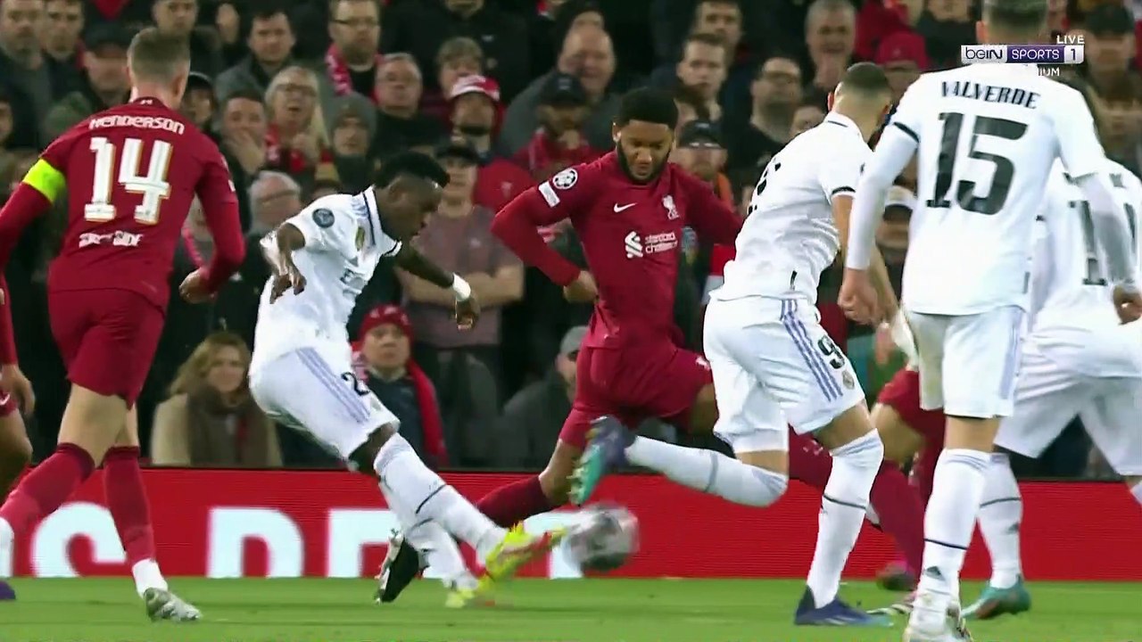 الشوط الاول مباراة ليفربول  و ريال مدريد ذهاب دور ال 16 دوري ابطال اوربا 21-2-2023