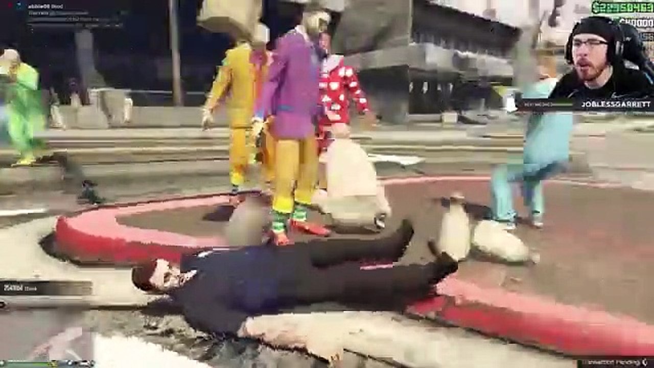 GTA 5 Money Modded Lobby, Crazy Clowns & Crazy Cars! (GTA 5 Mods) (Funny)