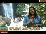 Familias caraqueñas disfrutaron último día del asueto de carnaval en el Parque Los Chorros