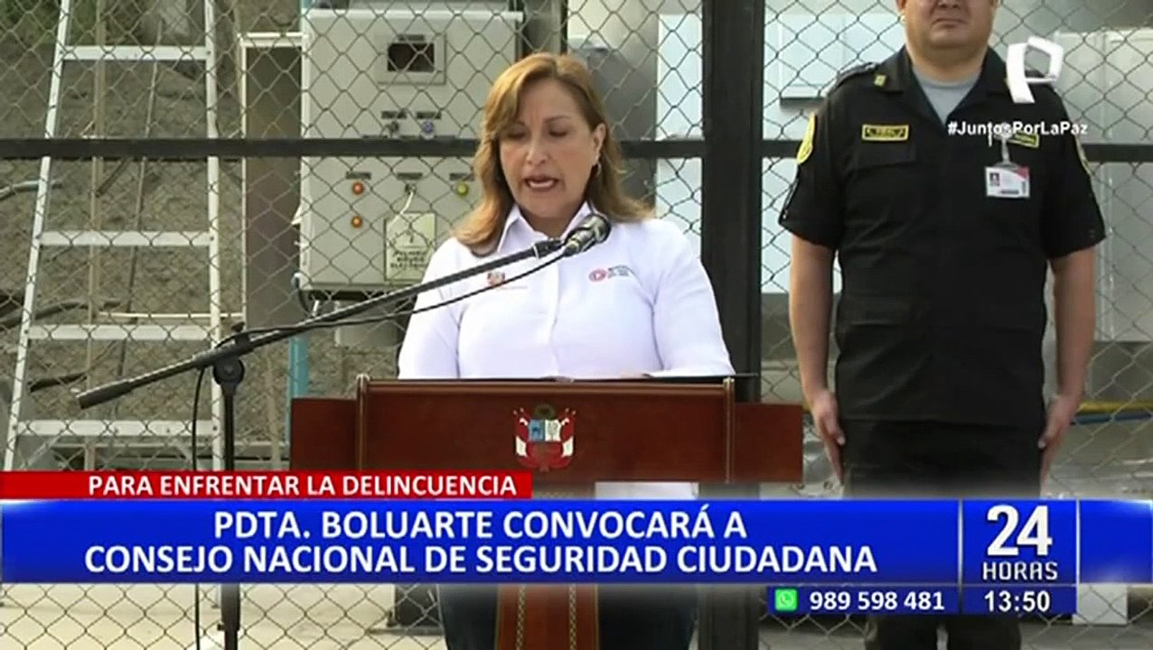 Para adoptar medidas urgentes: Dina Boluarte convocará al Consejo Nacional de Seguridad Ciudadana