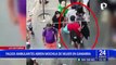 Falsos vendedores ambulantes distraen a mujer para robar sus pertenencias en Gamarra