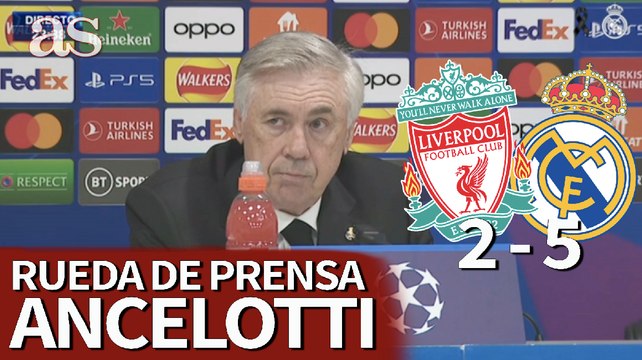 Rueda de prensa de Carlo Ancelotti tras el Liverpool vs. Real Madrid de Champions League