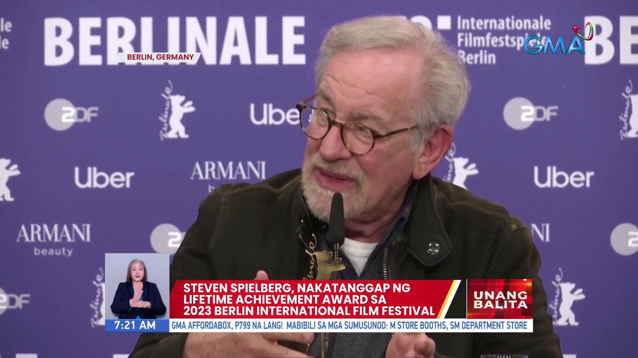 Steven Spielberg, nakatanggap ng lifetime achievement award sa 2023 Berlin International Film Festival | UB
